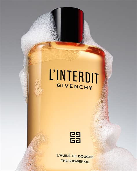 gel douche l'interdit givenchy|L'INTERDIT HUILE DOUCHE .